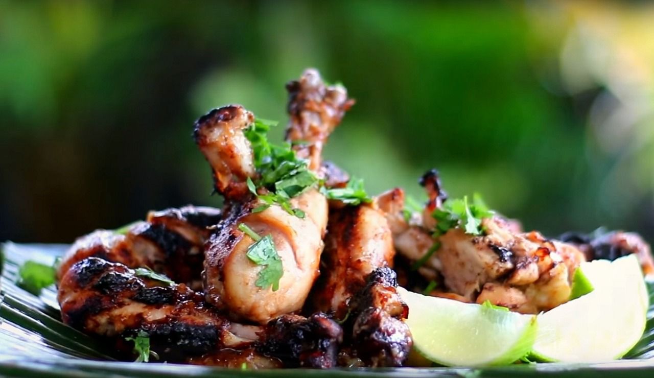 Barbecued chicken